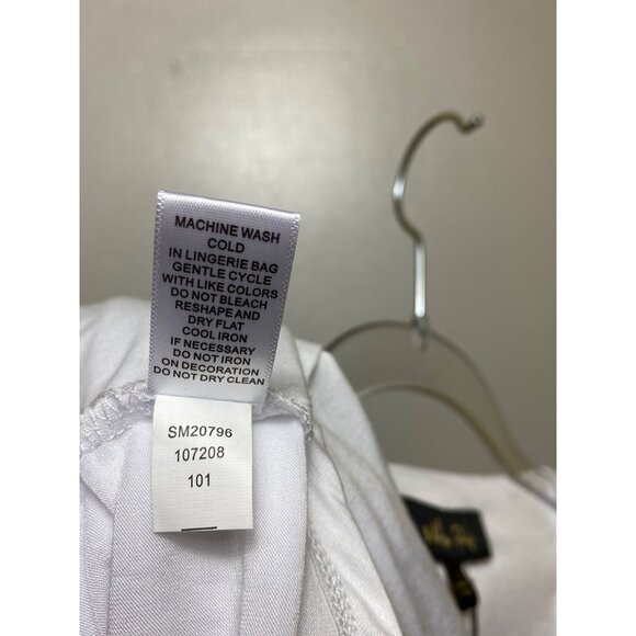 White Long-Sleeve V-Neck Top Coastal Cowgirl‎ Boho Small casual hippie classic - Picture 4 of 5